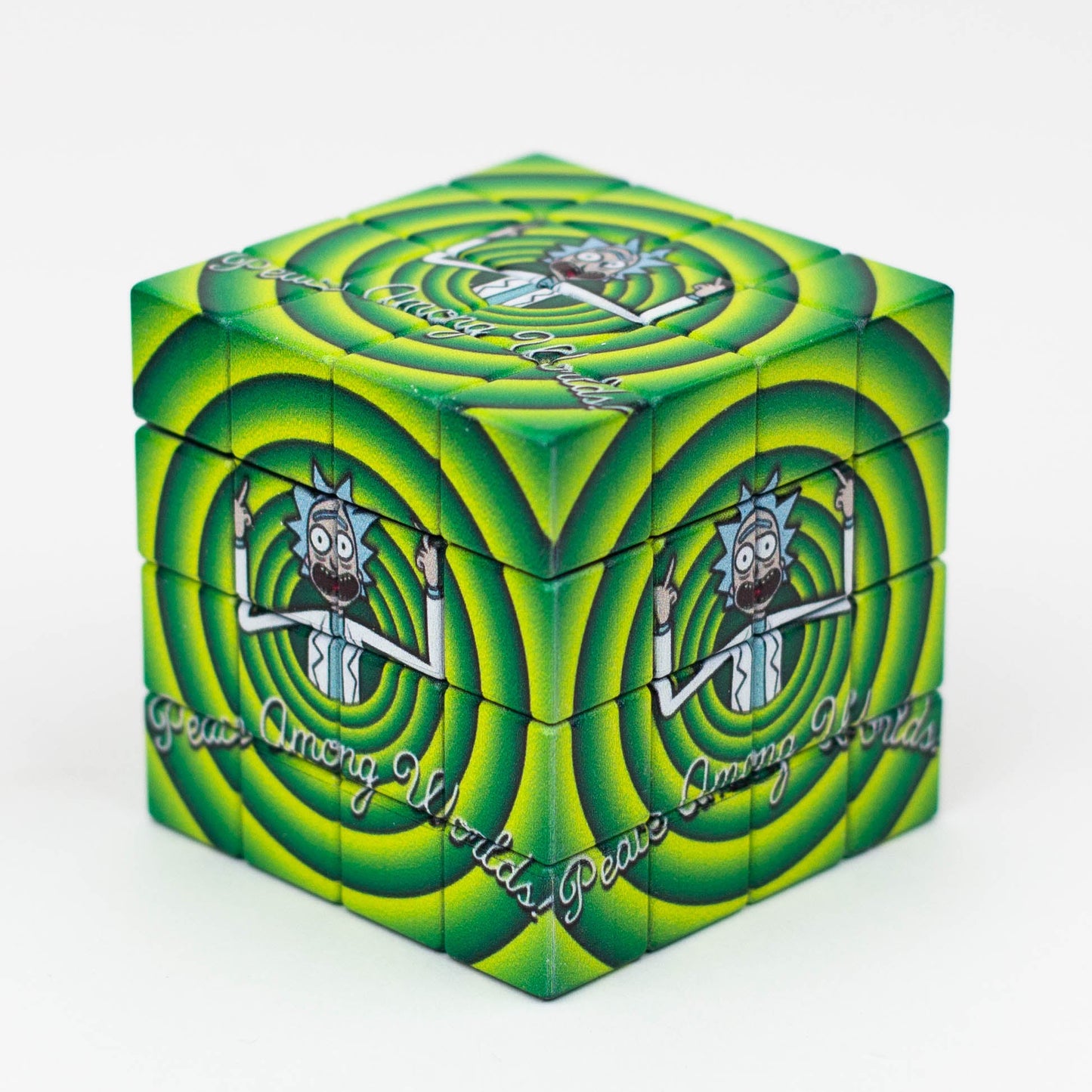 Cartoon Cube Herb Grinder - 4 Parts