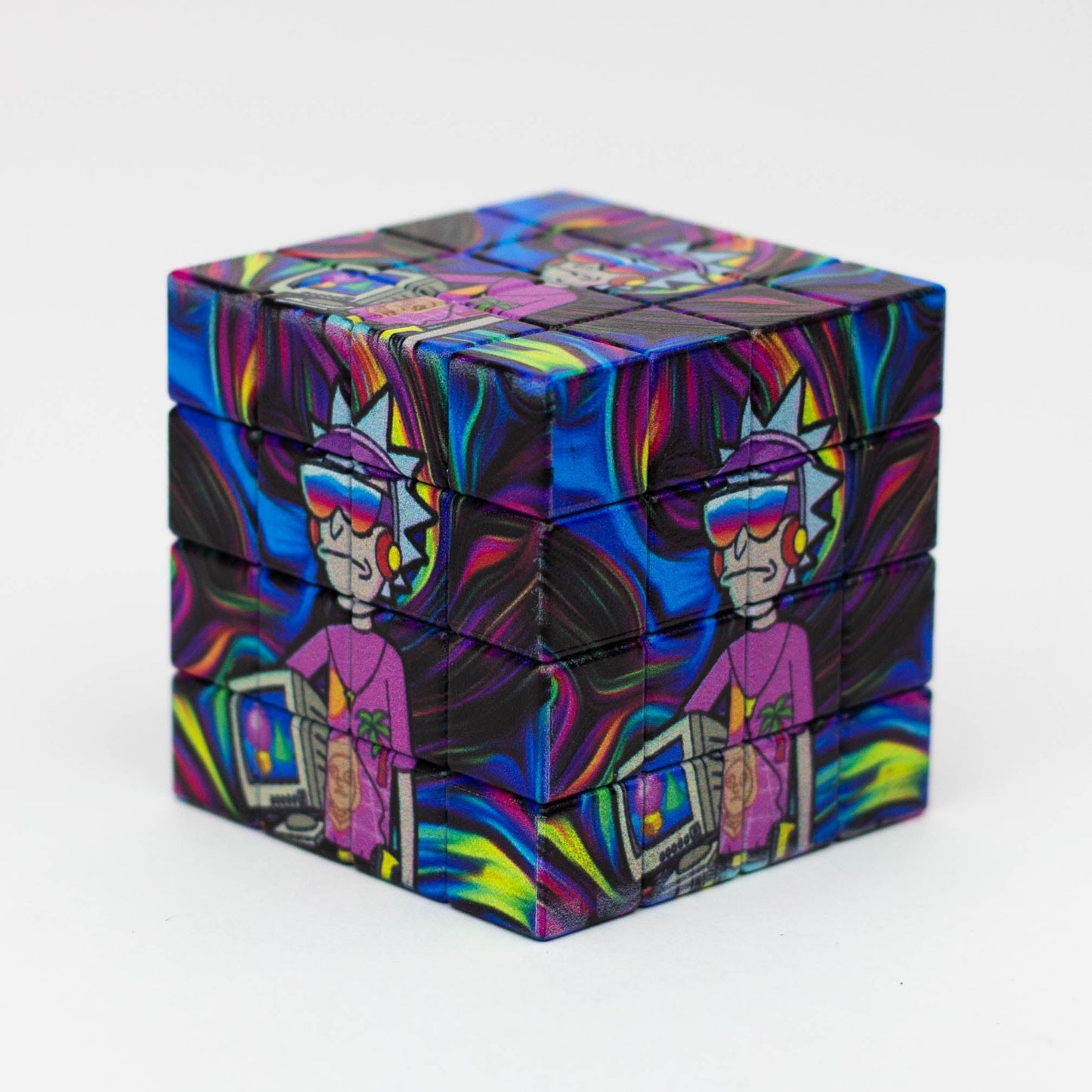 Cartoon Cube Herb Grinder - 4 Parts