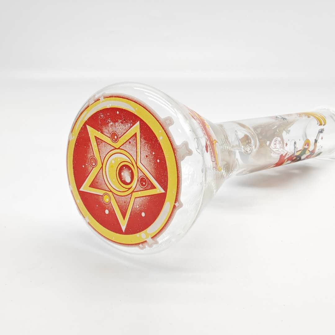 12" 44mm Tube 4mm Cartoon Design Beaker Bong