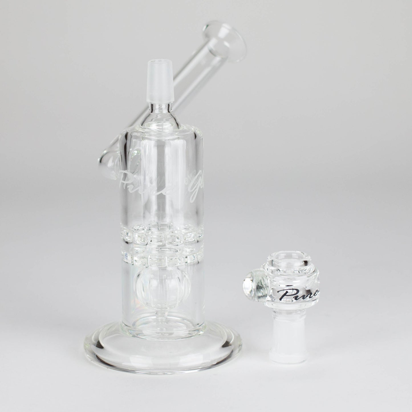 Pure Glass | 7" Mini Torus - Male 14mm