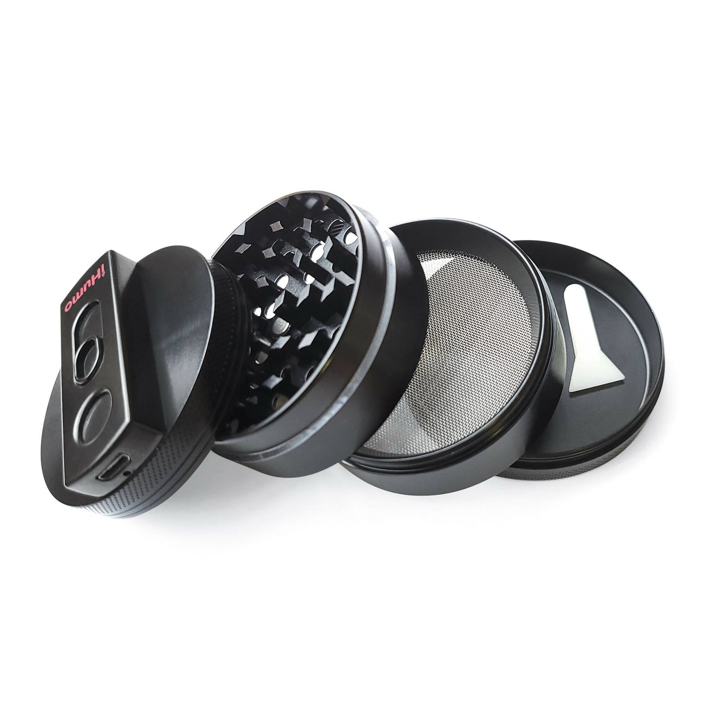 iHUMO | OFFER Best 2 in 1 Grinder & USB Lighter, 4 Parts (63mm)