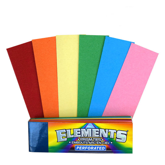 ELEMENTS | Rainbow Prism Perforated Tips-Box of 50