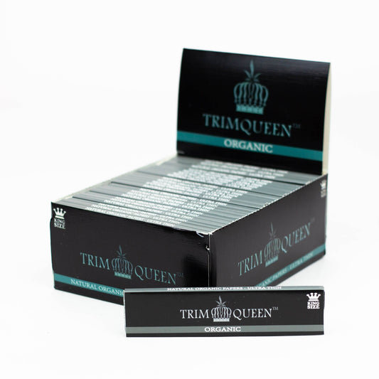 Trim Queen®️ Premium King Size Organic Rolling Papers-Display Box of 50