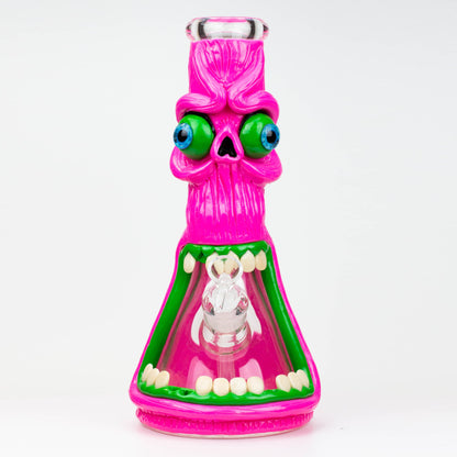 12.5"  Resin 3D artwork 7mm glass beaker water bong [TS103]