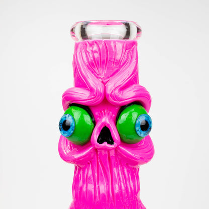 12.5"  Resin 3D artwork 7mm glass beaker water bong [TS103]