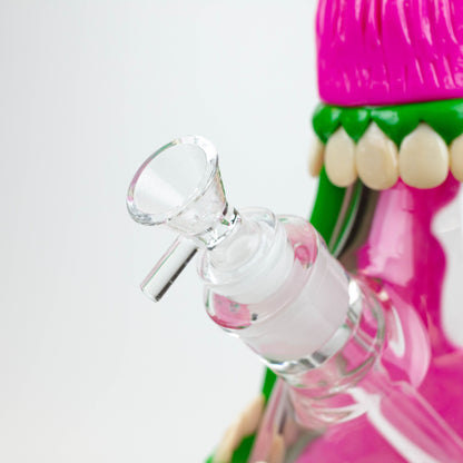 12.5"  Resin 3D artwork 7mm glass beaker water bong [TS103]