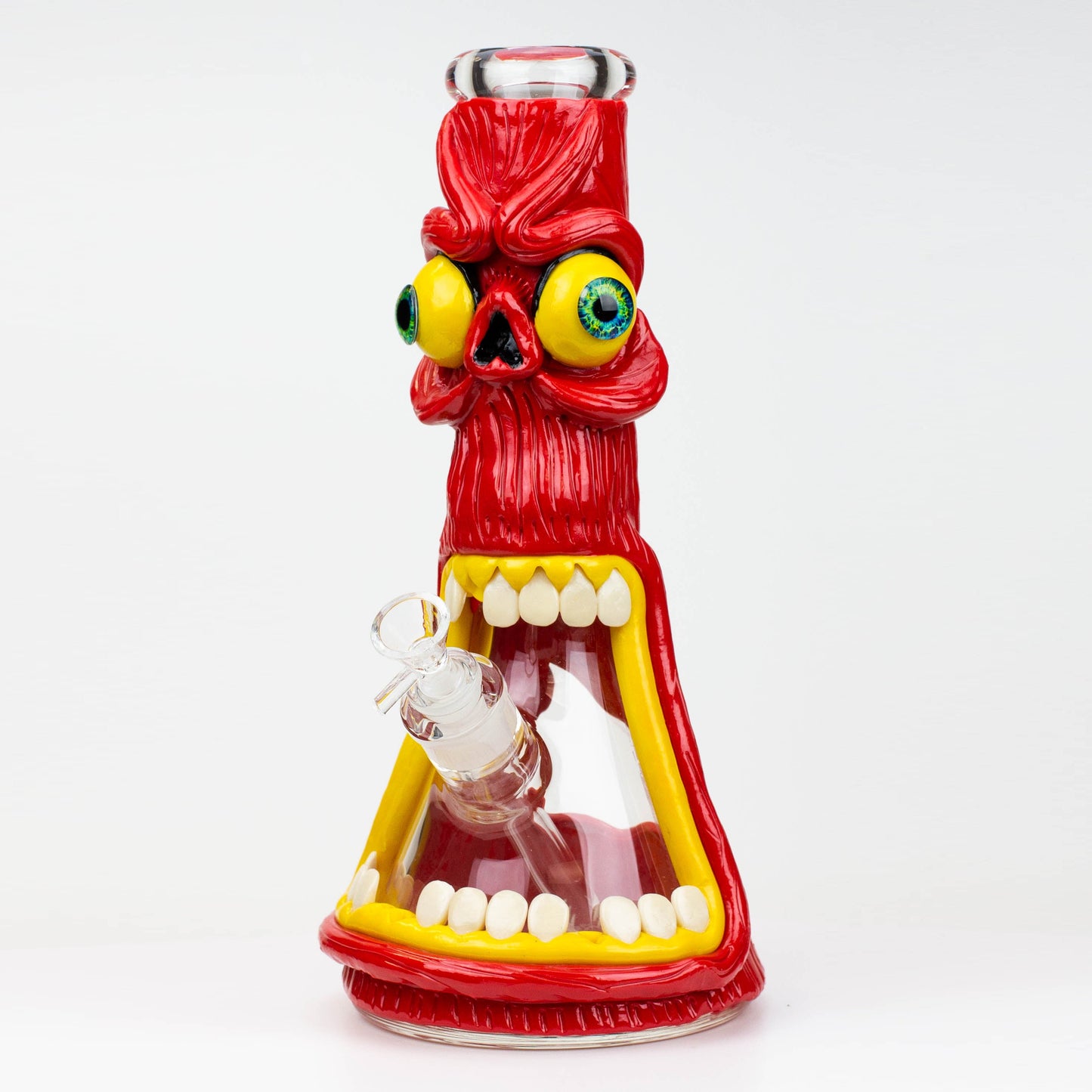 12.5"  Resin 3D artwork 7mm glass beaker water bong [TS103]