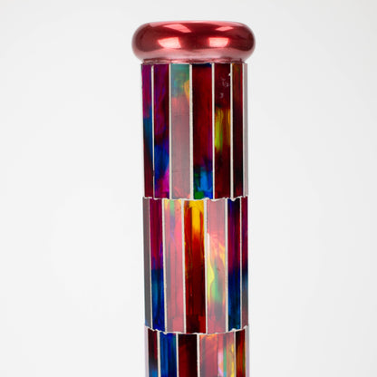 15.5" Mosaic 7mm glass bong with inline diffuser and tree arm percolator [MSAK-11]