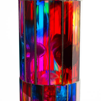 15.5" Mosaic 7mm glass bong with inline diffuser and tree arm percolator [MSAK-11]