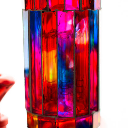 15.5" Mosaic 7mm glass bong with inline diffuser and tree arm percolator [MSAK-11]