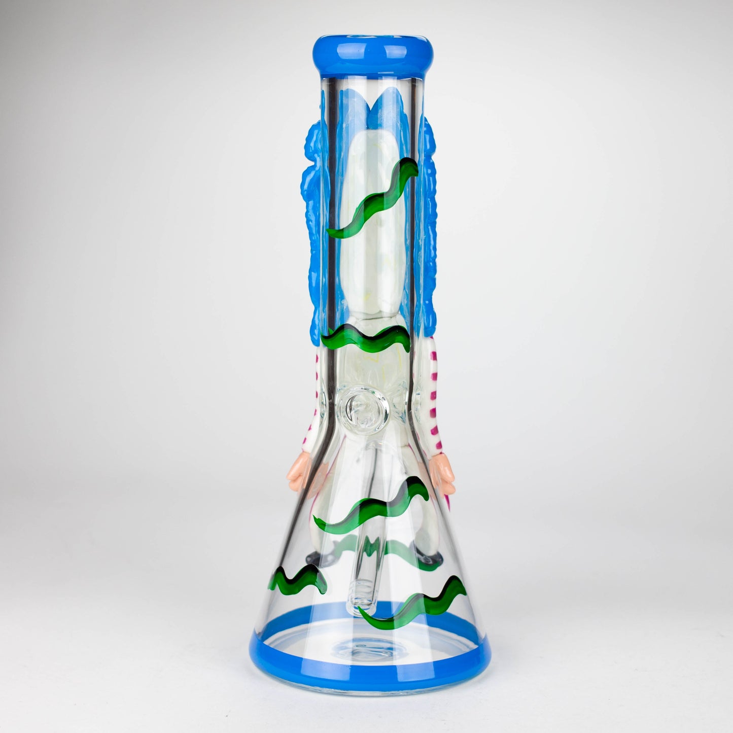 13" Resin 3D artwork 7mm Clown glass beaker  [DY511]