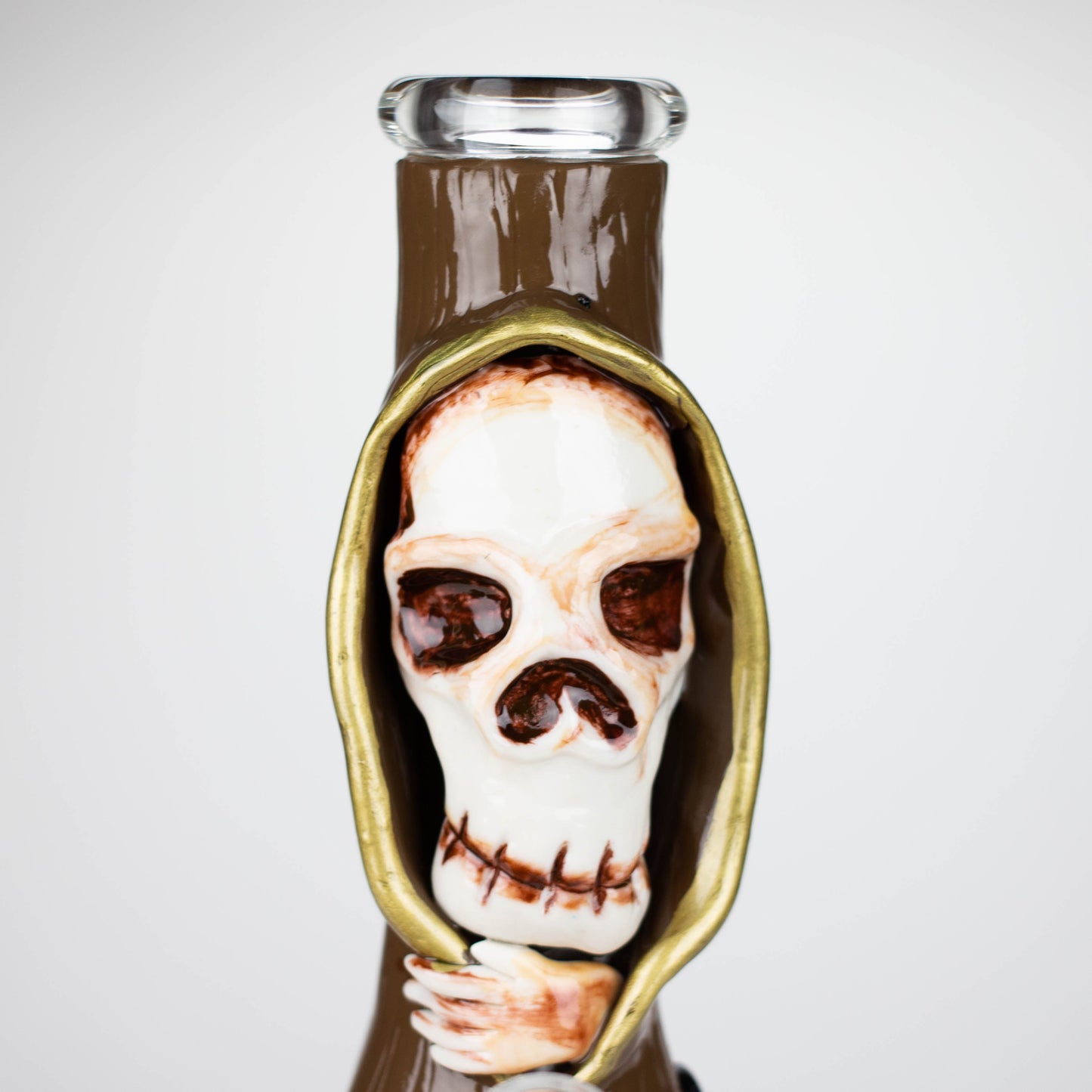 10" Resin 3D artwork Skull glass beaker [DY404]