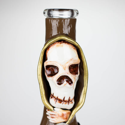10" Resin 3D artwork Skull glass beaker [DY404]
