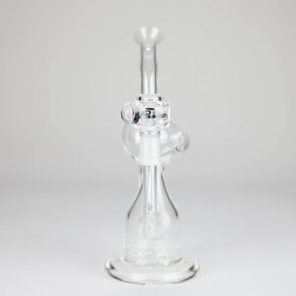 Pure Glass | 8" Infinity Recycler 2 - Flower and Dab
