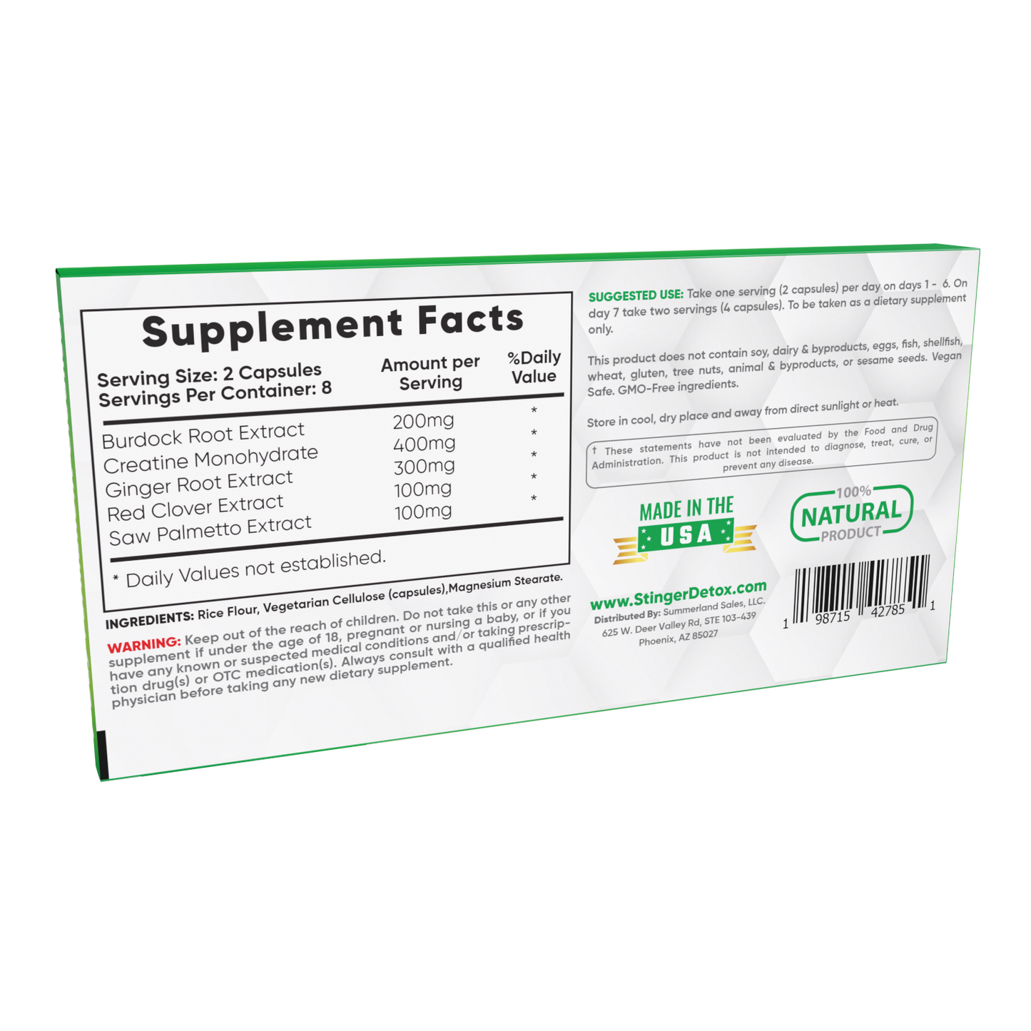 Stinger Detox | 7-Day Total Detox Permanent Cleanser Capsules