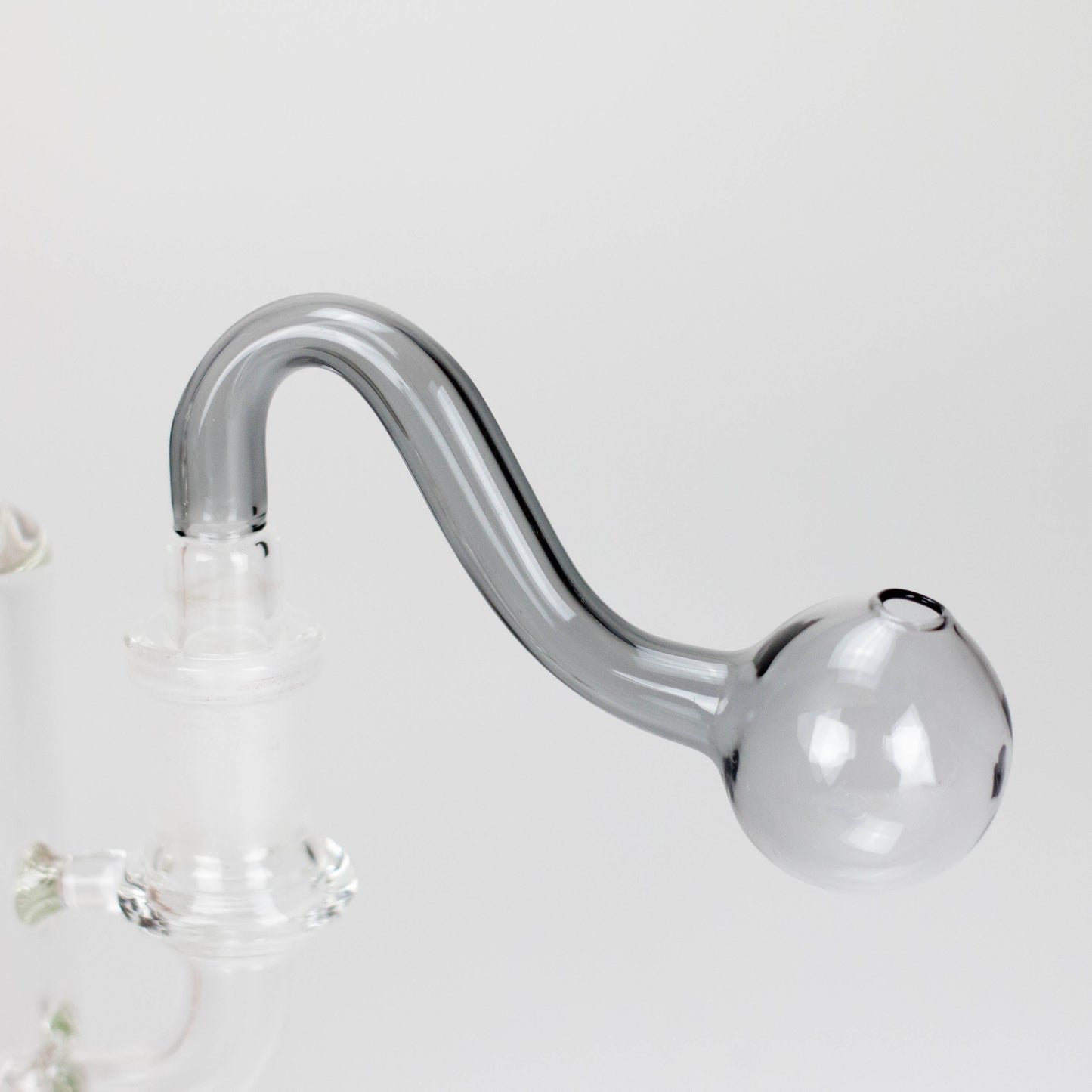 3.5″ U-Type Oil Burner Pipe – 14mm Glass Bubble Attachment [221021-2]