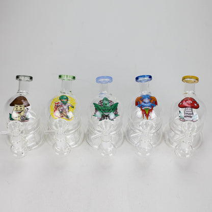 6.5″ Cartoon Print Glass Bong [F230829-3]