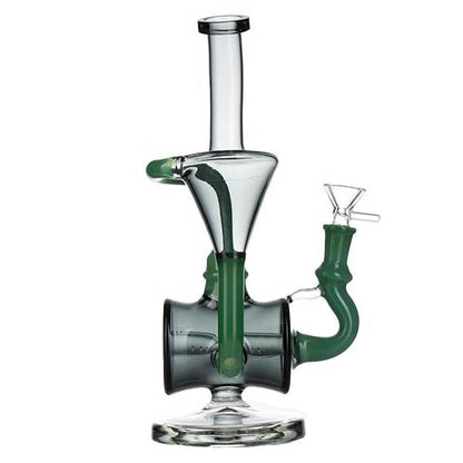 11″ Jade Green Tecycler Glass Bong [C8034]