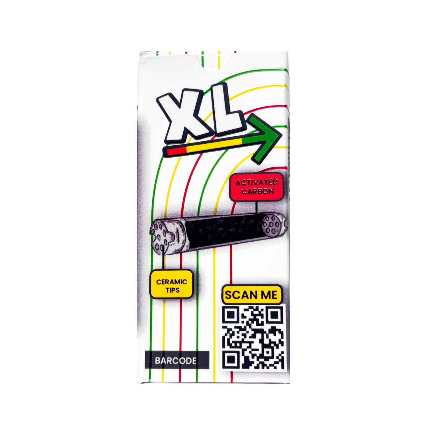 Slimjim | Classic XL Carbon Filters (6mm) (Box of 20)