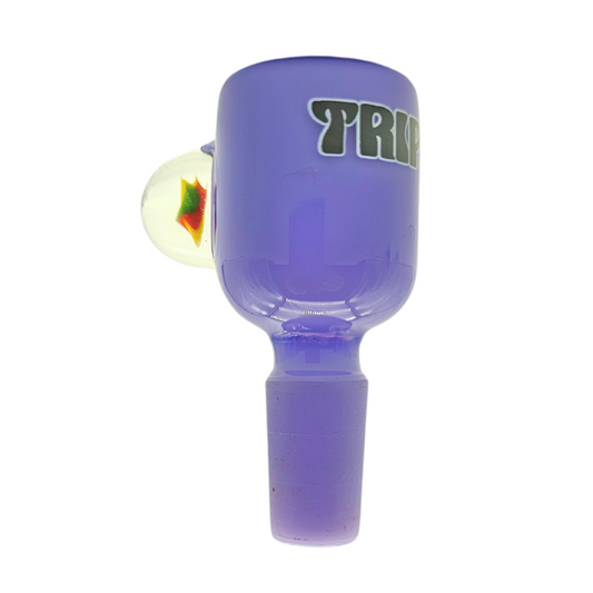 Trippy Glass Bong Bowl with Flower Implosion – Assorted Colours