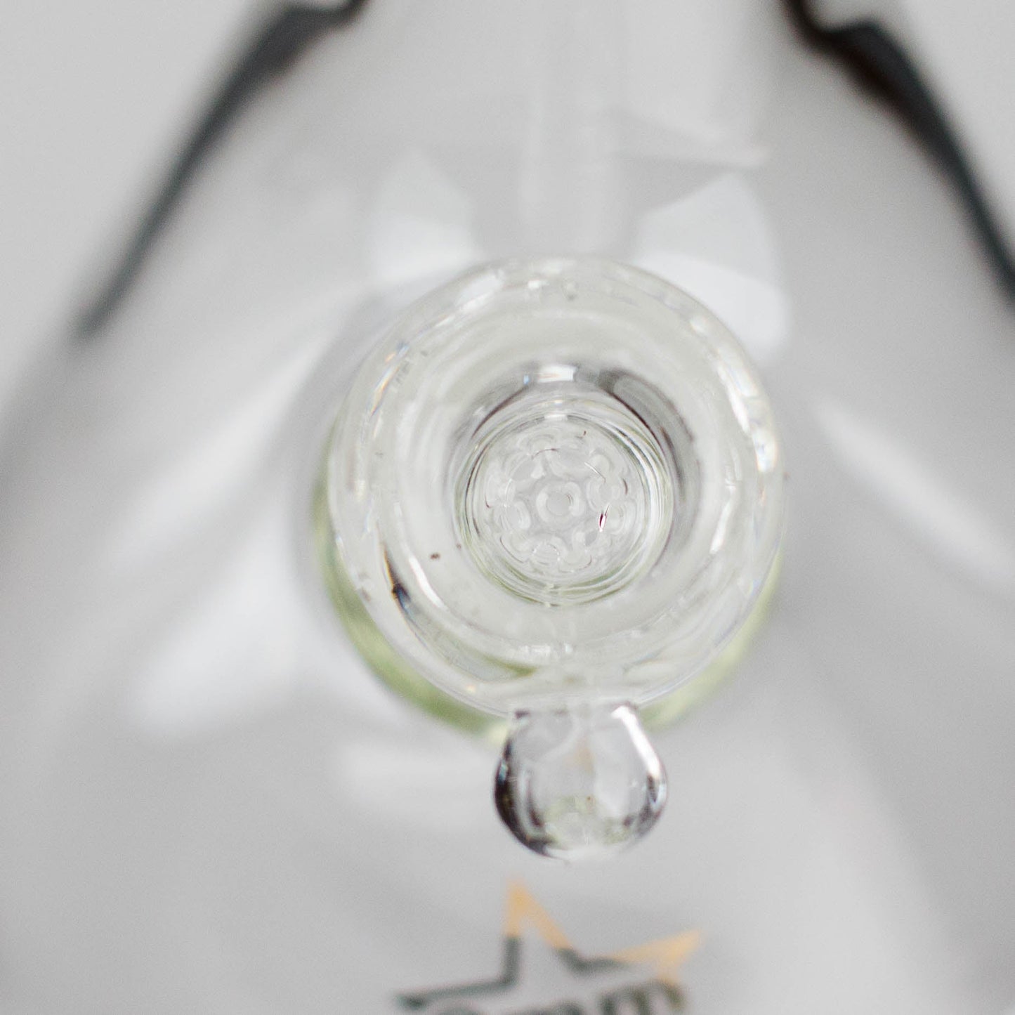 Genie | 19.5" 9mm Curved Shaft Glass Beaker Bong [F7-002-1]