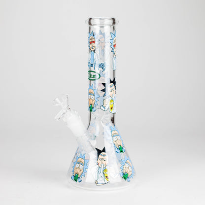 10" Cartoon Glass Bong – Fun & Functional Smoking Piece