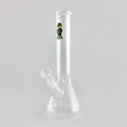 10" Cartoon Glass Beaker Bong