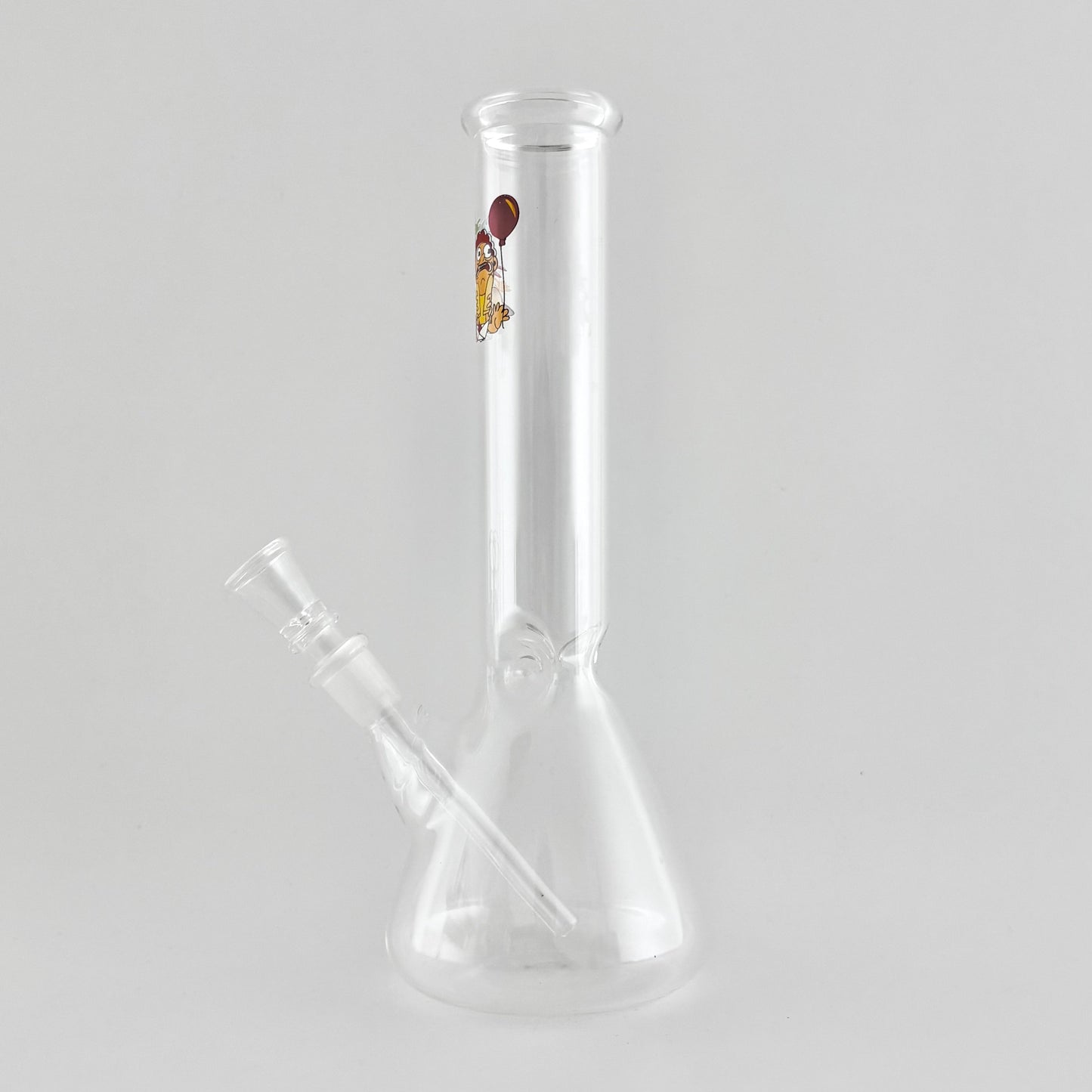 10" Cartoon Glass Beaker Bong