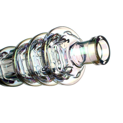 Fortune | 24" Electroplated Gatling Gun Glass Bong with Hardwood Stand