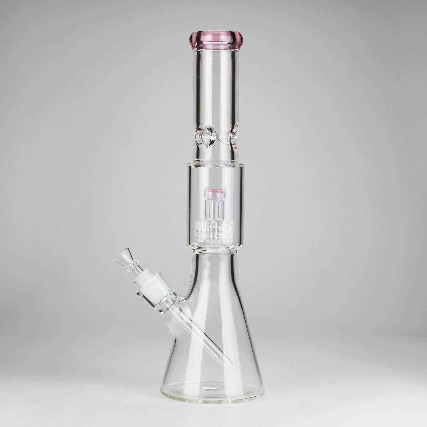 16" 7mm Colored Beaker Bong – Premium Thick Glass with Grid Perc
