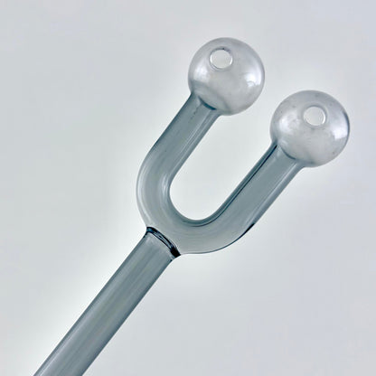 6" Double Hole Oil Burner Pipe – Assorted Colors-2CT
