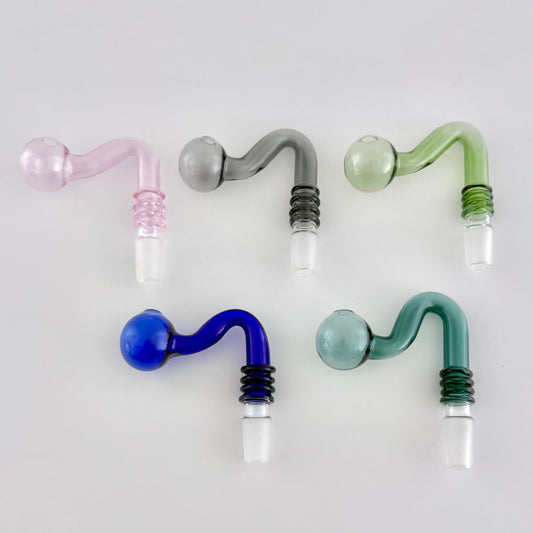 Glass Oil Burner Attachment – 5 Assorted Colors - 2CT