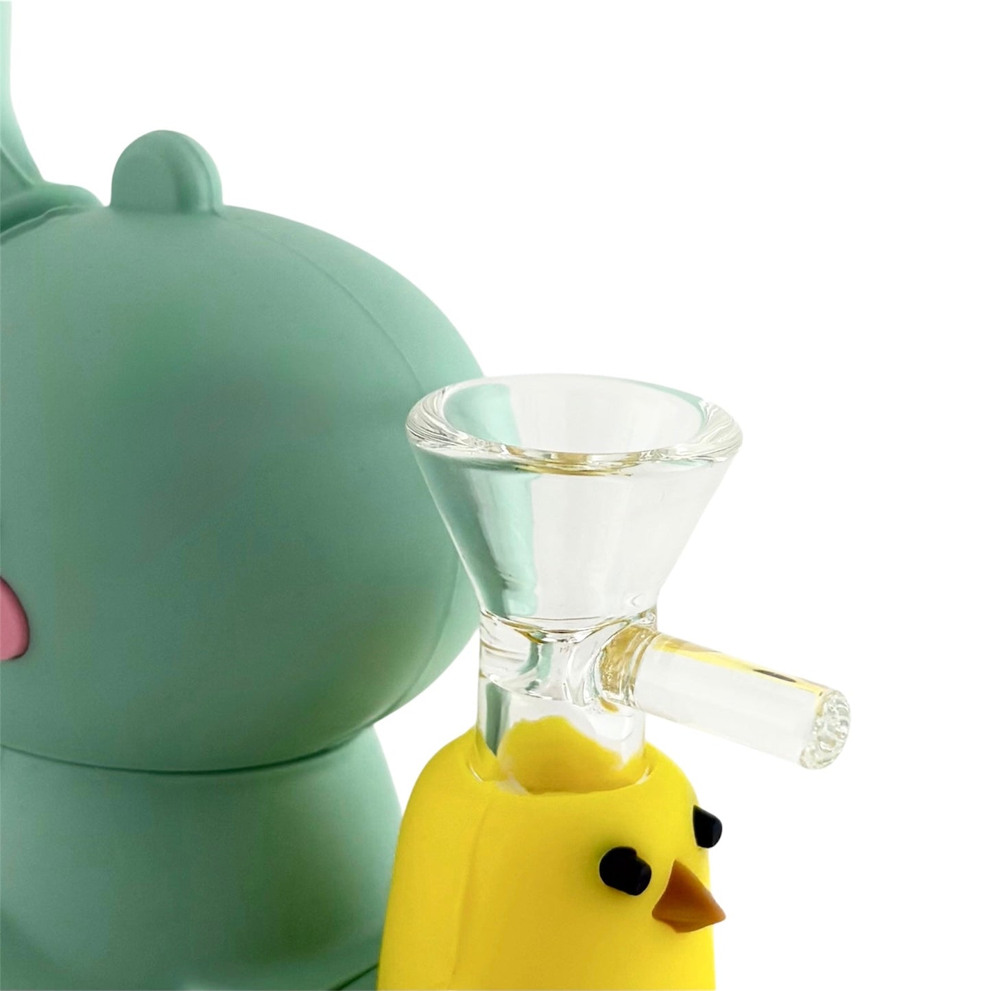 5" Silicone Dinosaur Water Pipe – Assorted Colors