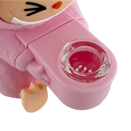 6" Elf Monster Silicone Water Pipe