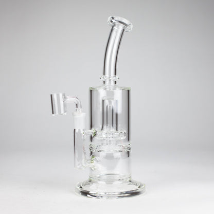 9" 2-in-1 Color accented Glass Dag Rig with Percolator