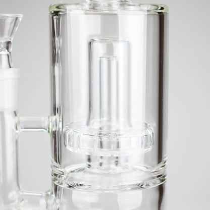 9" 2-in-1 Color accented Glass Dag Rig with Percolator