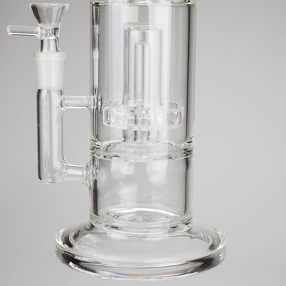 9" 2-in-1 Color accented Glass Dag Rig with Percolator