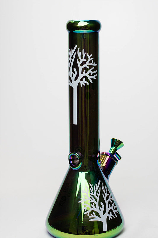 14" Infyniti Tree of life 7 mm metallic glass bong ( GP1588 )