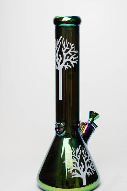 14" Infyniti Tree of life 7 mm metallic glass bong ( GP1588 )