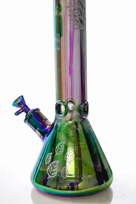 14" Infyniti Tree of life 7 mm metallic glass bong ( GP1588 )