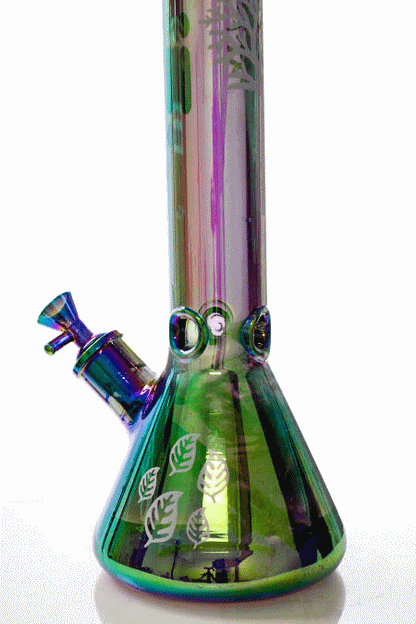 14" Infyniti Tree of life 7 mm metallic glass bong ( GP1588 )