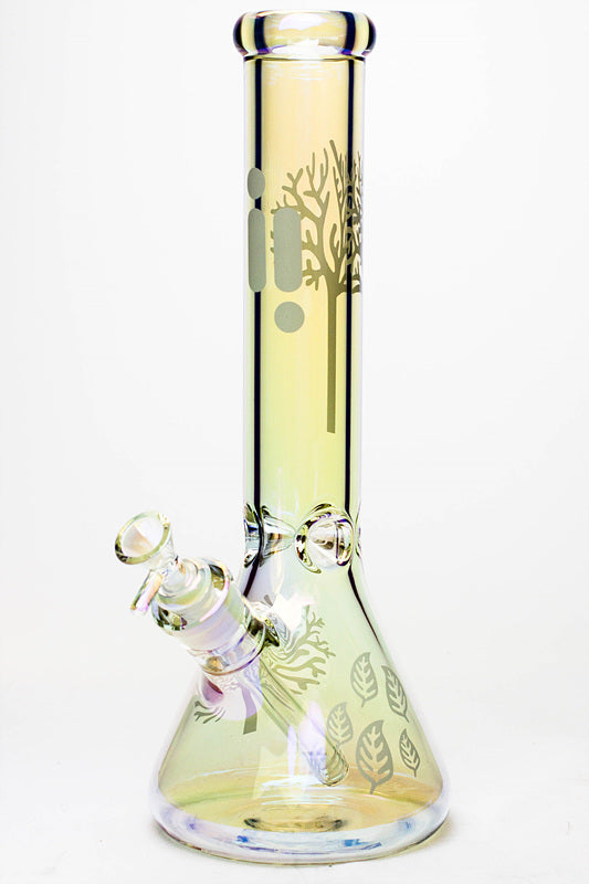 14" Infyniti Tree of life 7 mm metallic glass bong ( GP1588 )
