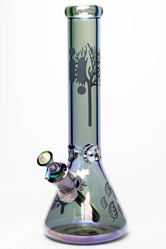 14" Infyniti Tree of life 7 mm metallic glass bong ( GP1588 )