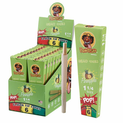 HoneyPuff | Pre-Rolled Flavored Cones – 1 1/4 Size (20 Packs/Display) [P1174]