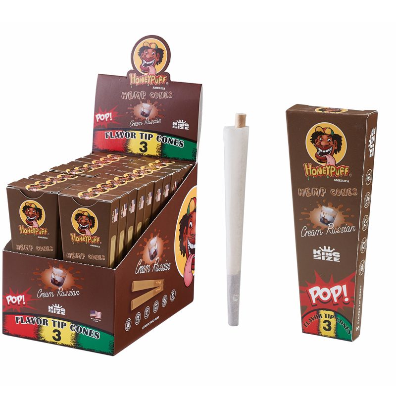 HoneyPuff | Pre-Rolled Flavored Cones – King Size (20 Packs/Display) [P1175]