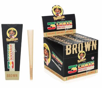 HoneyPuff | Pre-Rolled Cones – Slim Colored Paper (King Size, 20 Packs/Display) [P8203]