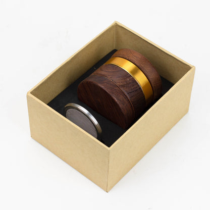 Genie 4 parts wooden cover grinder gift set