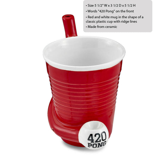 Beer pong pipe Mug